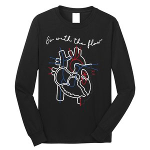 Go With The Flow Heart Long Sleeve Shirt