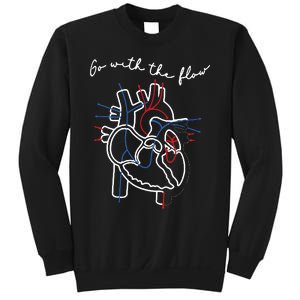 Go With The Flow Heart Sweatshirt