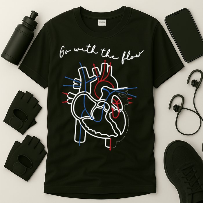 Go With The Flow Heart T-Shirt