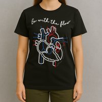 Go With The Flow Heart T-Shirt