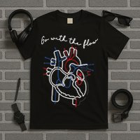 Go With The Flow Heart T-Shirt