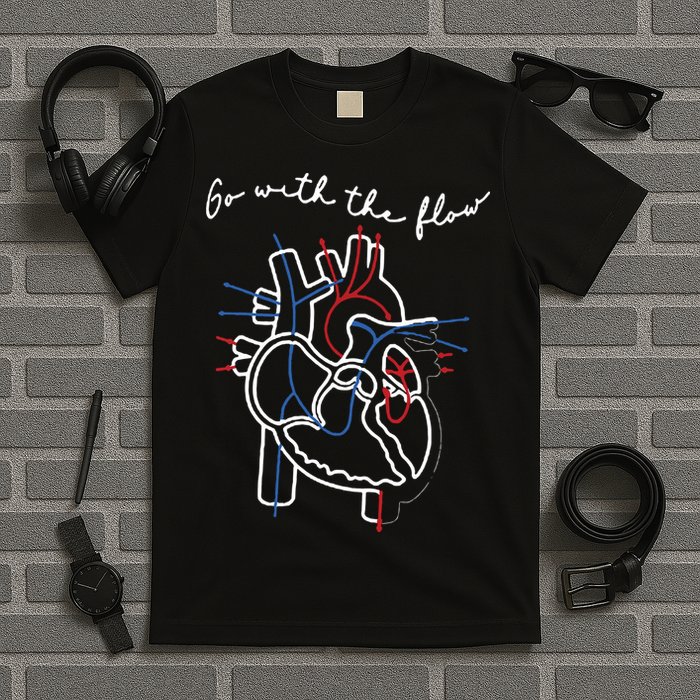 Go With The Flow Heart T-Shirt