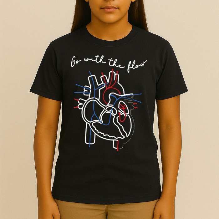 Go With The Flow Heart T-Shirt