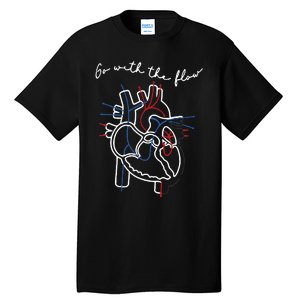 Go With The Flow Heart Tall T-Shirt