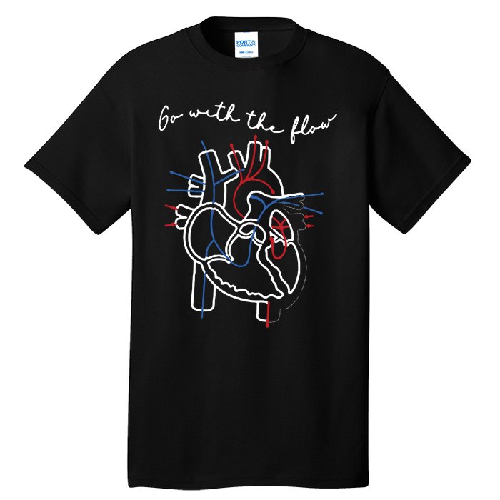 Go With The Flow Heart Tall T-Shirt