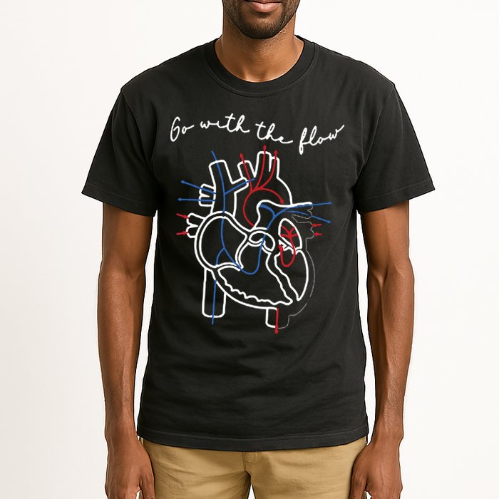 Go With The Flow Heart Tall T-Shirt