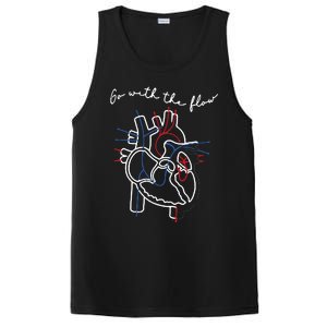 Go With The Flow Heart PosiCharge Competitor Tank