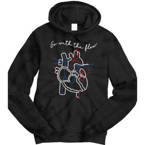 Go With The Flow Heart Tie Dye Hoodie