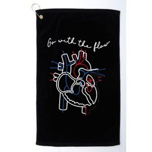 Go With The Flow Heart Platinum Collection Golf Towel