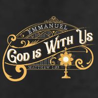 God With Us Emmanuel Matthew Eucharist Adoration Catholic Cool Comfort Performance Bucket Hat