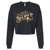 God With Us Emmanuel Matthew Eucharist Adoration Catholic Cropped Pullover Crew