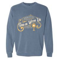 God With Us Emmanuel Matthew Eucharist Adoration Catholic Garment-Dyed Sweatshirt