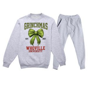 Grinchmas Whovillie University Est 1957 Premium Crewneck Sweatsuit Set