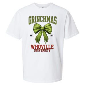 Grinchmas Whovillie University Est 1957 Sueded Cloud Jersey T-Shirt