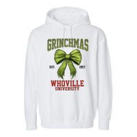 Grinchmas Whovillie University Est 1957 Garment-Dyed Fleece Hoodie