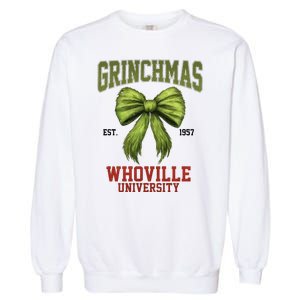 Grinchmas Whovillie University Est 1957 Garment-Dyed Sweatshirt