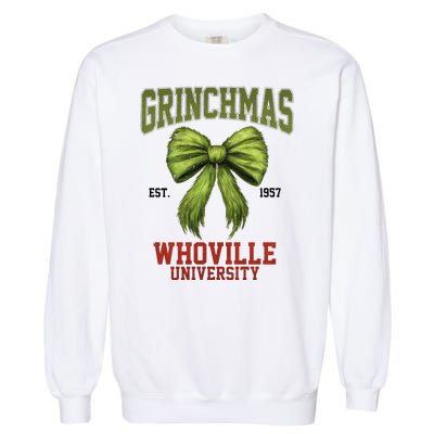 Grinchmas Whovillie University Est 1957 Garment-Dyed Sweatshirt