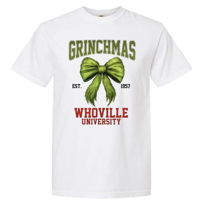 Grinchmas Whovillie University Est 1957 Garment-Dyed Heavyweight T-Shirt