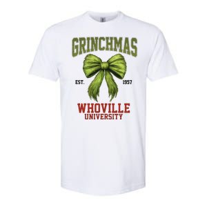 Grinchmas Whovillie University Est 1957 Softstyle CVC T-Shirt