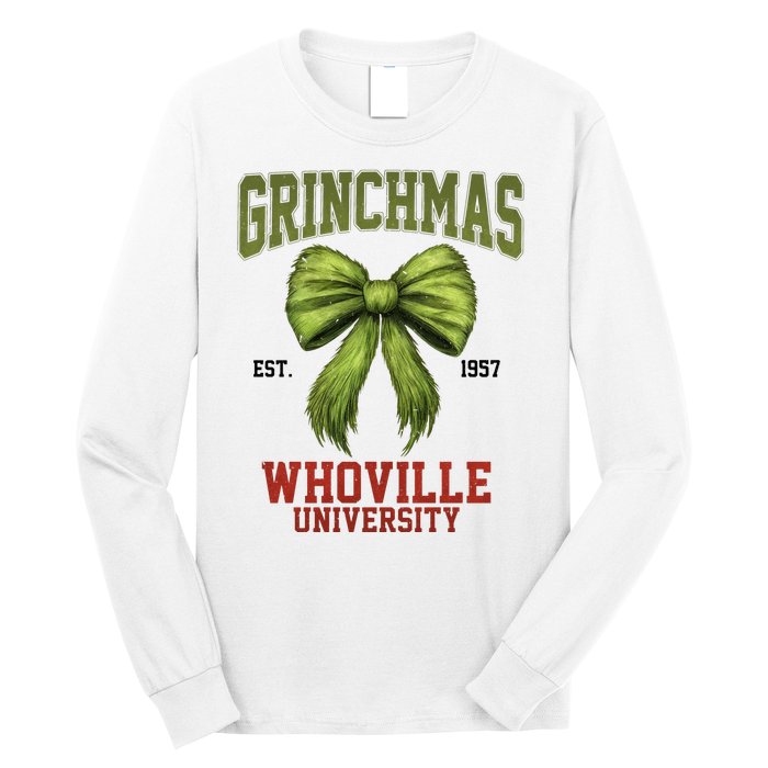 Grinchmas Whovillie University Est 1957 Long Sleeve Shirt