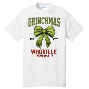 Grinchmas Whovillie University Est 1957 Tall T-Shirt