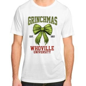 Grinchmas Whovillie University Est 1957 Adult ChromaSoft Performance T-Shirt