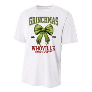 Grinchmas Whovillie University Est 1957 Performance Sprint T-Shirt