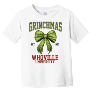 Grinchmas Whovillie University Est 1957 Toddler T-Shirt