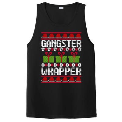 Gangster Wrapper Ugly Christmas Funny Pun Gangsta PosiCharge Competitor Tank