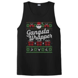 Gansta Wrapper Ugly Christmas Funny Santa Gift PosiCharge Competitor Tank