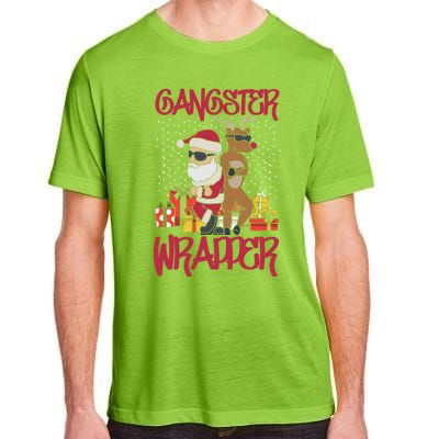 Gangster Wrapper Ugly Christmas Sweater Funny Pun Gangsta Gift Adult ChromaSoft Performance T-Shirt