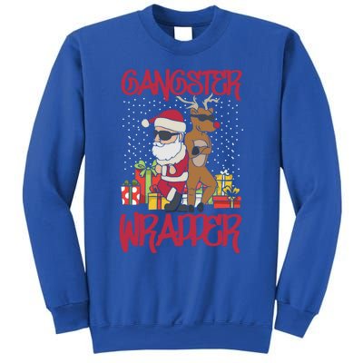 Gangster Wrapper Ugly Christmas Sweater Funny Pun Gangsta Gift Sweatshirt