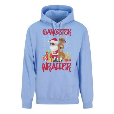 Gangster Wrapper Ugly Christmas Sweater Funny Pun Gangsta Gift Unisex Surf Hoodie