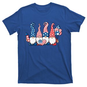 Gnomes With Usa American Flag 4th Of July Gift T-Shirt