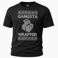 Gangsta Wrapper Ugly Christmas Sweater Cooling Performance Crew T-Shirt