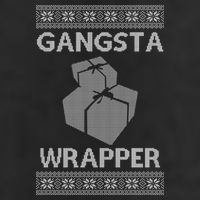 Gangsta Wrapper Ugly Christmas Sweater Adult Drive Performance Visor