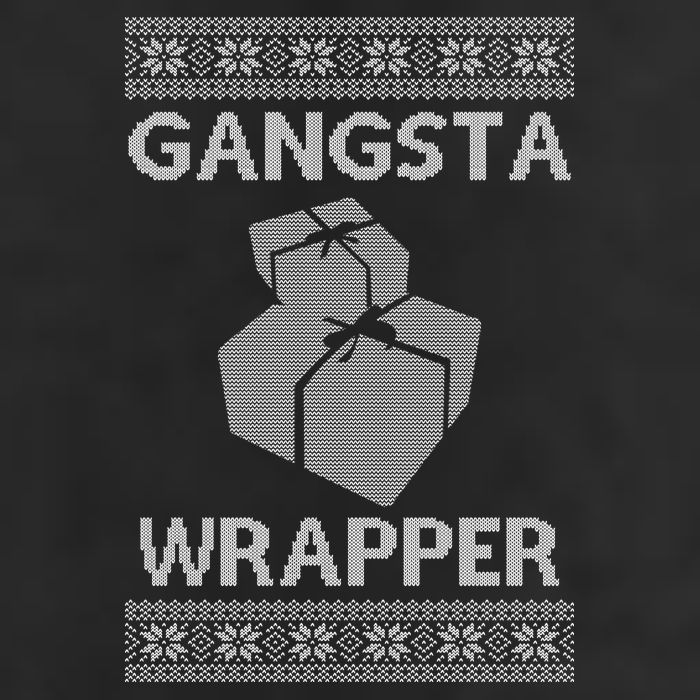 Gangsta Wrapper Ugly Christmas Sweater Adult Drive Performance Visor