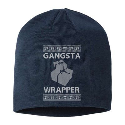 Gangsta Wrapper Ugly Christmas Sweater Sustainable Beanie