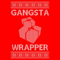 Gangsta Wrapper Ugly Christmas Sweater 16 in Basic Backpack