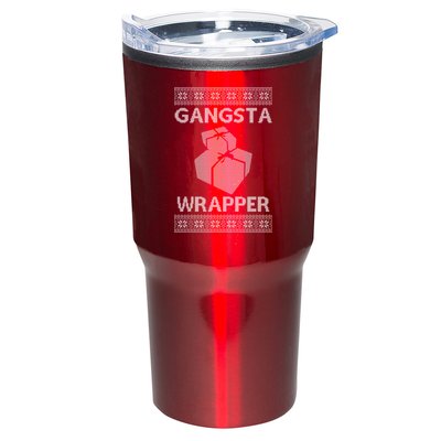 Gangsta Wrapper Ugly Christmas Sweater Tumbler