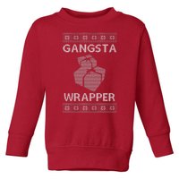 Gangsta Wrapper Ugly Christmas Sweater Toddler Sweatshirt