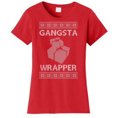 Gangsta Wrapper Ugly Christmas Sweater Women's T-Shirt