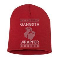 Gangsta Wrapper Ugly Christmas Sweater Short Acrylic Beanie