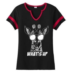 Giraffe WhatS Up Ladies Halftime Notch Neck Tee