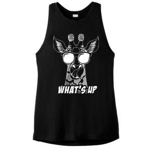 Giraffe WhatS Up Ladies PosiCharge Tri-Blend Wicking Tank