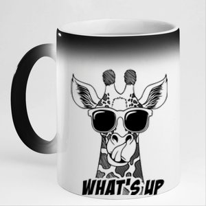 Giraffe WhatS Up 11oz Black Color Changing Mug