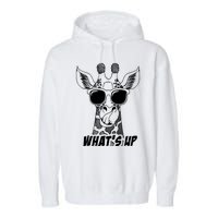 Giraffe WhatS Up Garment-Dyed Fleece Hoodie