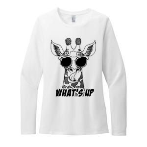 Giraffe WhatS Up Womens CVC Long Sleeve Shirt