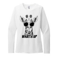 Giraffe WhatS Up Womens CVC Long Sleeve Shirt