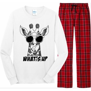 Giraffe WhatS Up Long Sleeve Pajama Set